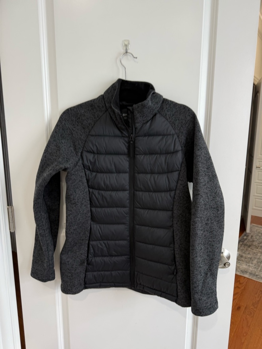 Stormtech Lightweight Quilted & Knit Hybrid Jacket - Charcoal/Black